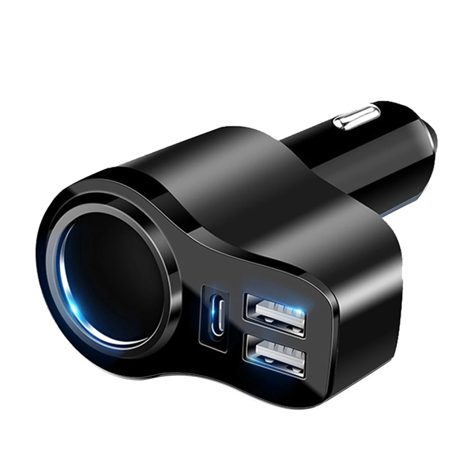 

Easy Use Quick Charge USB Adapter Connector Mini Lighter Car Charger Portable ABS Cable Cell Phone Dual Port