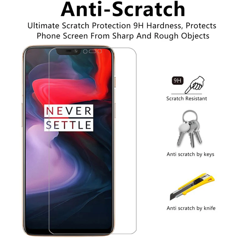 Защита экрана для oneplus 6 защитное закаленное стекло на one plus plus6 защитная пленка