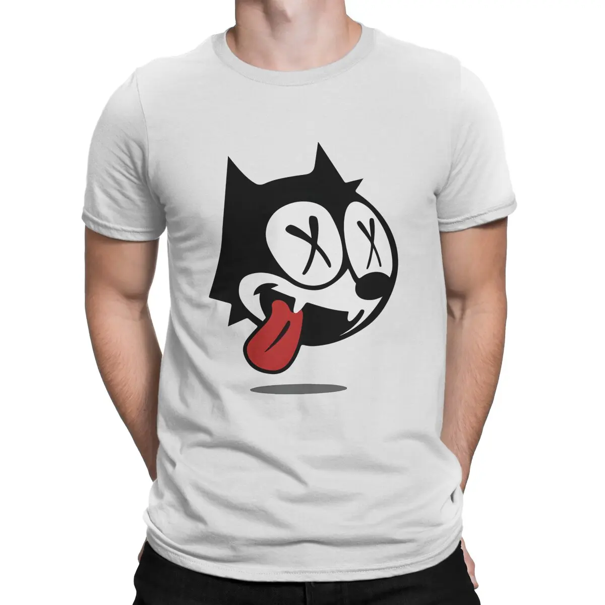 Уникальная футболка Mischievous мультяшная Повседневная Felix новинка для взрослых