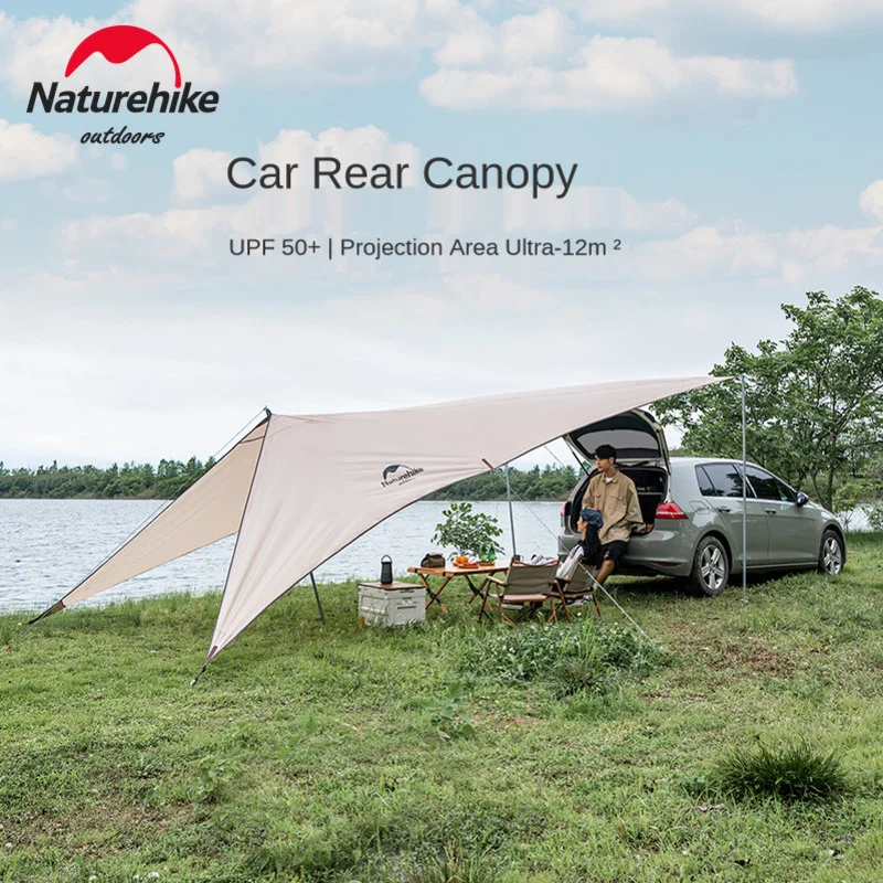 

Naturehike New Car Tail Sky Curtain Car Rear Canopy Outdoor Camping Tent Awning Gabled Car Tail Tarp For Traveling SunshadeCloth