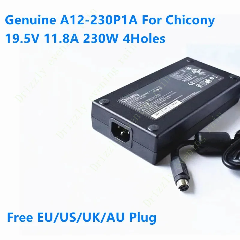 Оригинальное зарядное устройство Chicony A12-230P1A 19 5 В 11 8 А 230 Вт с 4 отверстиями a230a003l