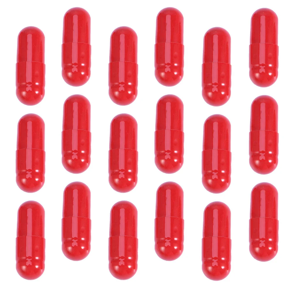 

50 Pcs Makeup Toys Blood Capsule Face Edible Fake Mouth Props Halloween Capsules Washable