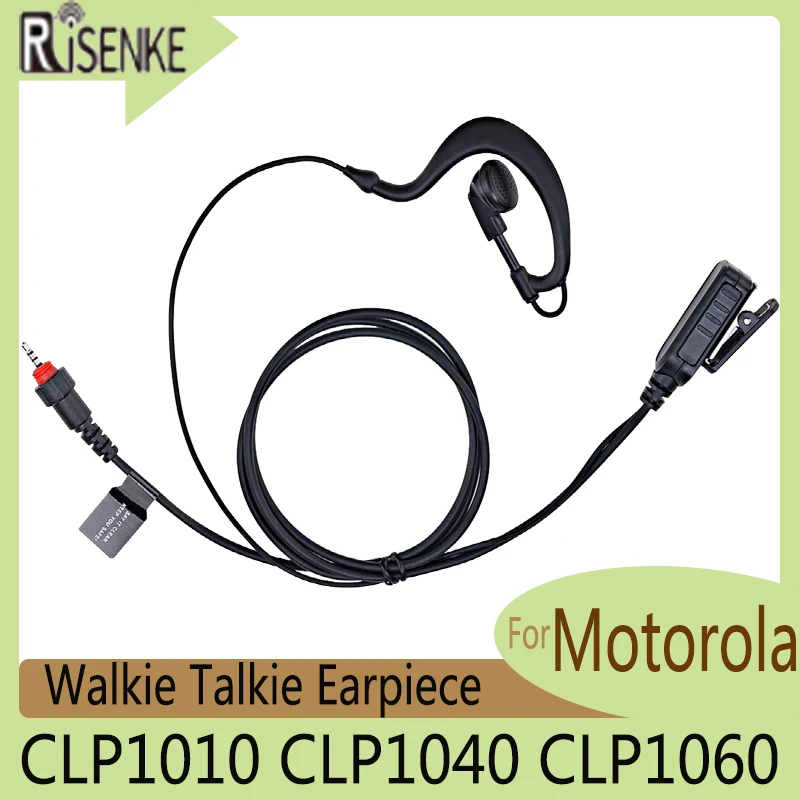 RISENKE Earphone Surveillance Walkie Talkie Accessories Earpiece Headset Compatible with Motorola CLP1010 CLP1040 CLP1060 Radios