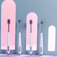 5pcs square hole wide head adult soft bristle toothbrush for pregnant and pregnant women with sensitive gingival