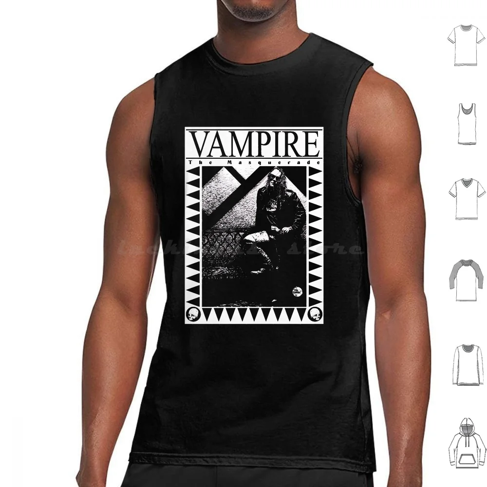 

Retro : Vampire : The Masquerade Leg Up Tank Tops Print Cotton Vampire The Masquerade Vampire Classic World Of