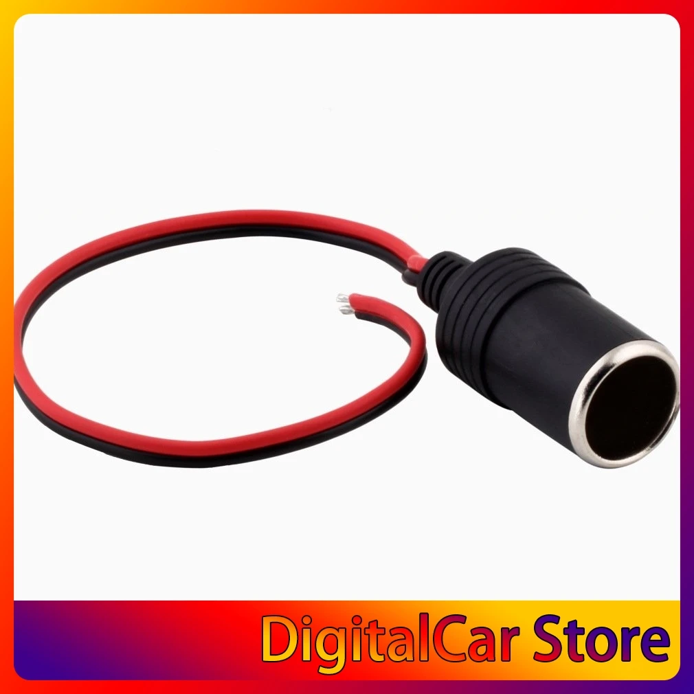 

1pcs 12V 24V Male Car Cigarette Lighter Socket Plug Connector On Off Switch 30cm drop Shipping Brand New~