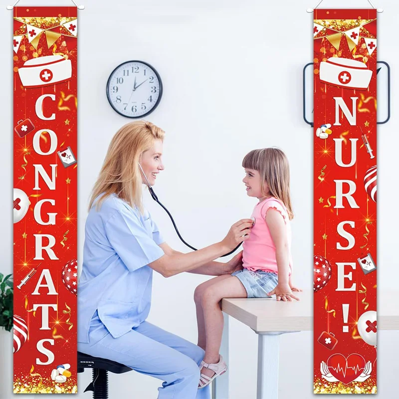 Дверной Баннер Занавеска Для Дня Медсестер Вечерние Подвесные Флаги Дверные