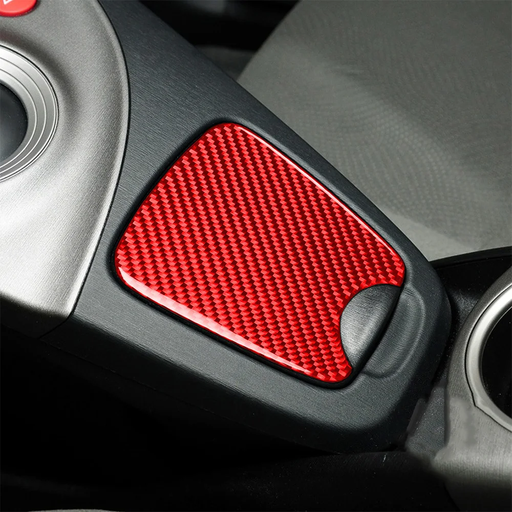 

Автомобильный держатель для стакана TOYOTA Prius 2012-2015, декоративная крышка, отделка, наклейка, наклейка, аксессуары для интерьера автомобиля, красное углеродное волокно