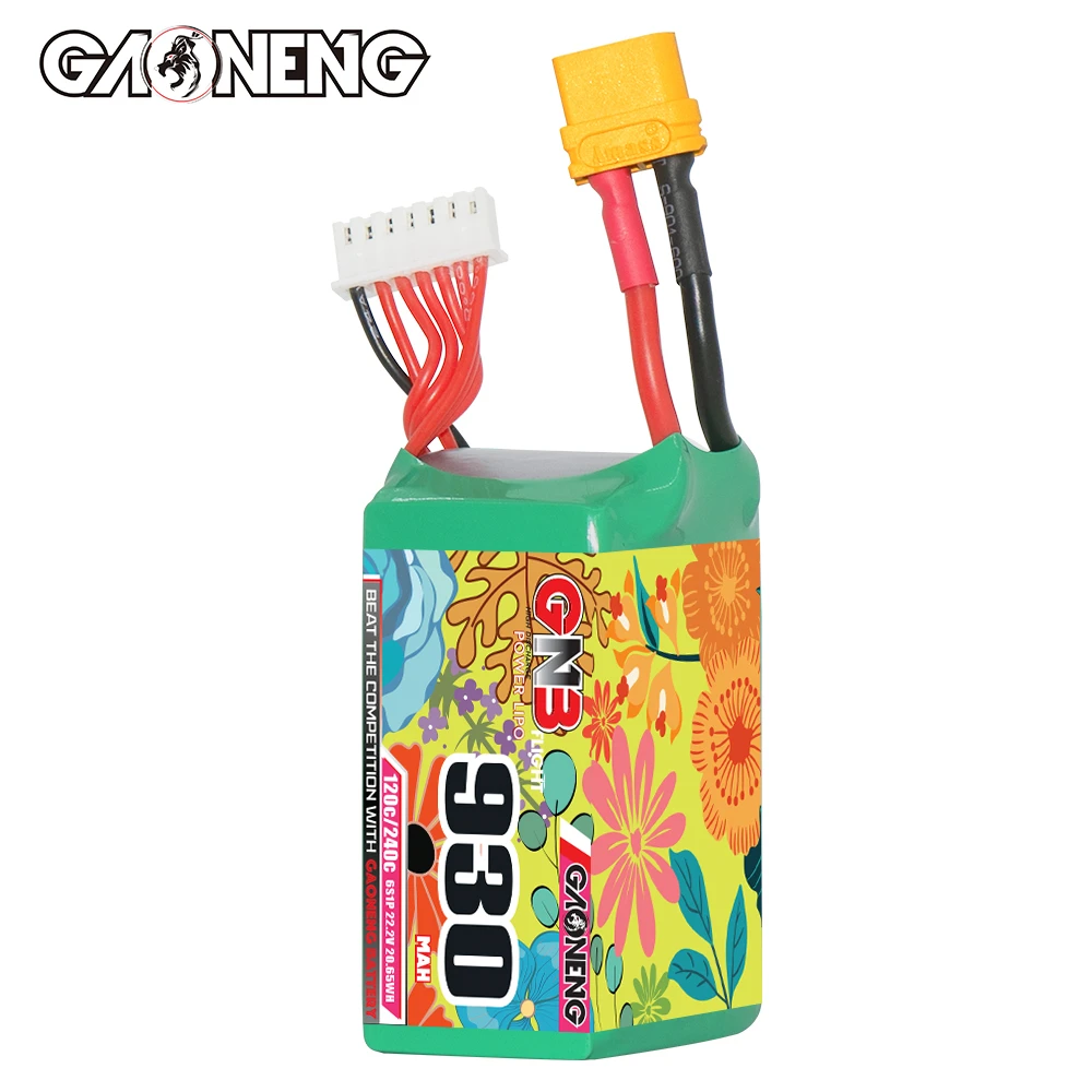 Gaoneng GNB 6S 22.2V 930mAh 120C Lipo XT60 Gaoneng GNB 6S 22.2V 930mAh 120C Lipo XT60