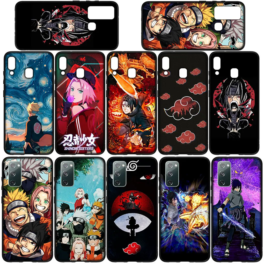 Itachis Uchihas Akatsukis Sasukes Case for Samsung Galaxy S21 S20 Fe S23 S22 Ultra S8 Plus A25 A12 A13 A21S A73 + Phone Casing
