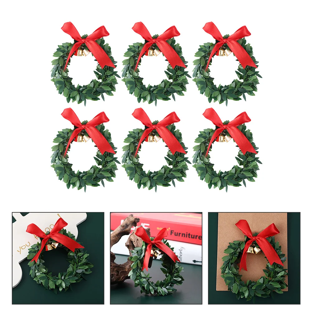 

Christmas Wreath Wreaths Doormini Pendant Hangingornament Festival Winter Front Decorative Floral Garland Decoration Ornaments