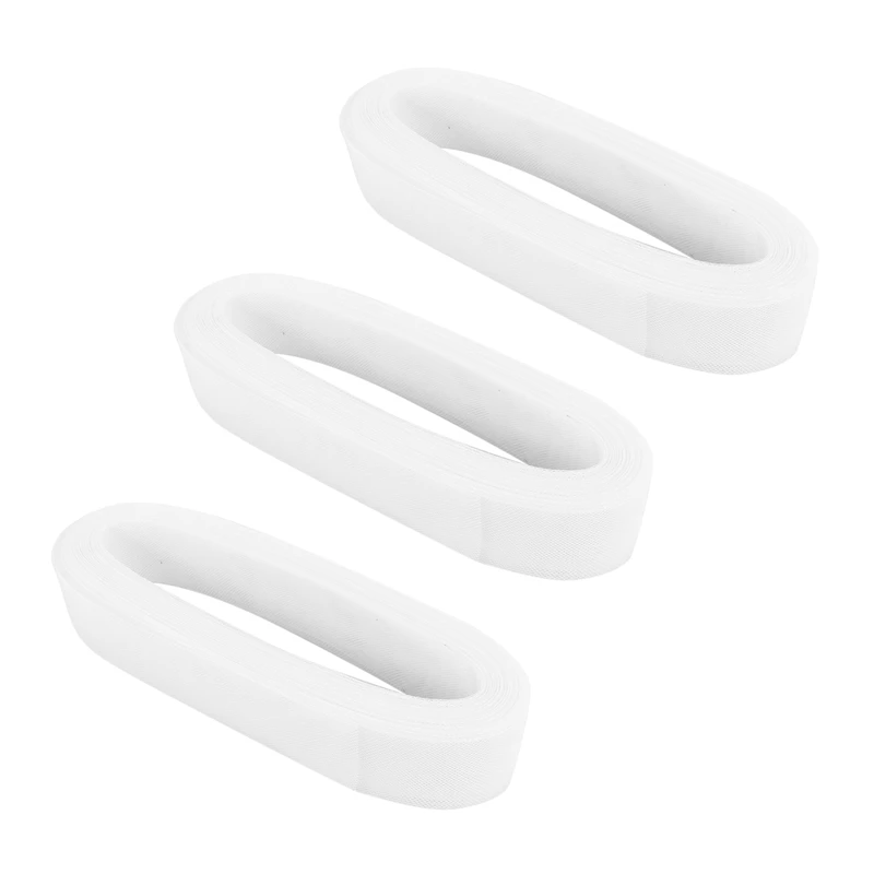 

3Pcs 50Mm 50Yards Flat Stiff Plain Hard Crinoline Horsehair Mesh Braid For Wedding Dress/Hat Sewing Accessories-White