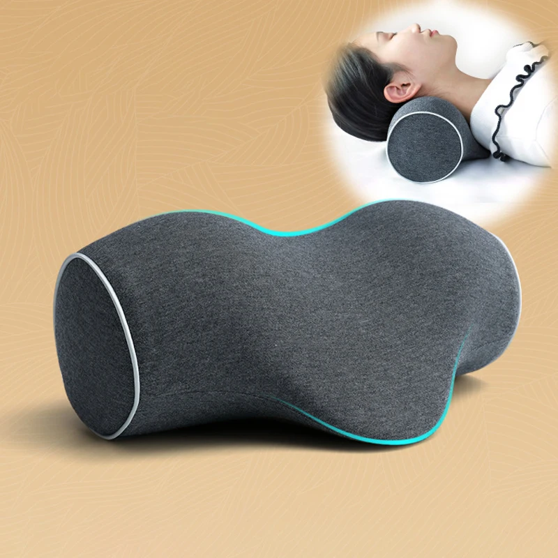 

Neck Pillow Memory Foam Orthopedic Treatment Slow Rebound Pillow Conservation Sleep Pillow Travel Portable Multifunctional