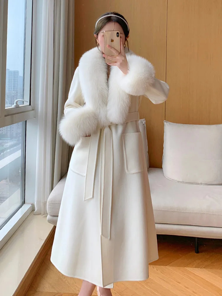 Рисунок 2 - 2023 европейские длинные кашемировые шерстяные пальто