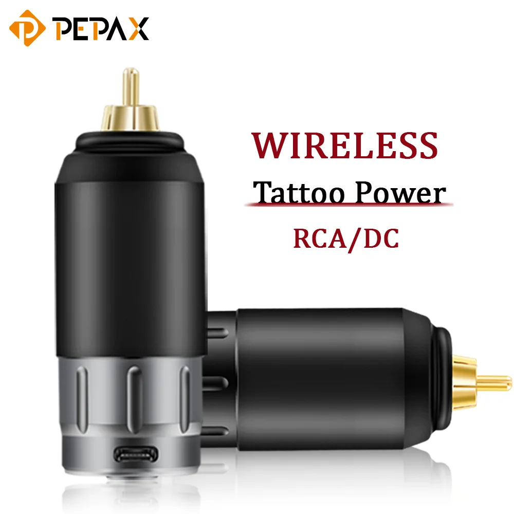 PEPAX 120mAh Mini Wireless Tattoo Power Supply Tattoo Battery RCA Connector for Tattoo Pen Machines Makeup Tattoo Accessories