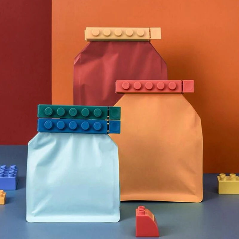 

Креативный пищевой зажим, кухонный строительный блок, портативная влагостойкая упаковка, домашний зажим для сумки для хранения, кухонные а...