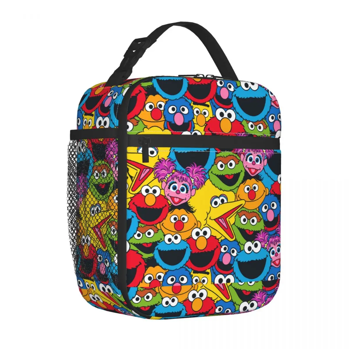 

Sesame Street Crew Pattern Cookie Monster Insulated Lunch Bag Meal Container Thermal Bag Tote Lunch Box Office Outdoor Food Bag