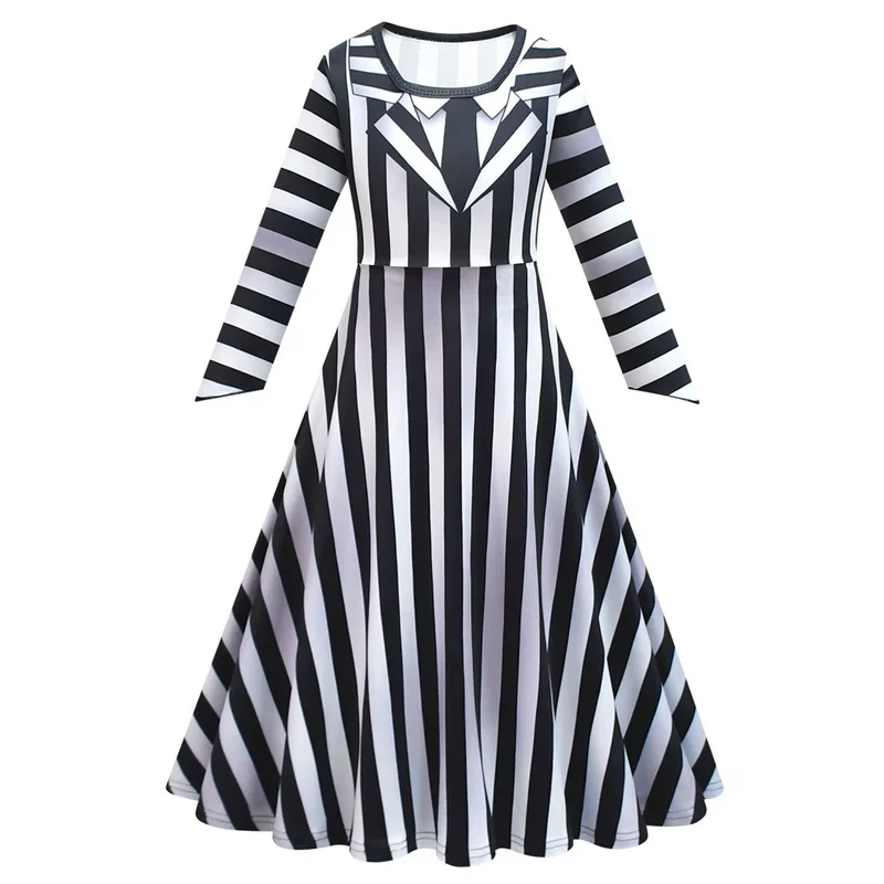 Детские костюмы для косплея на Хэллоуин B-BeetleJuice 2 праздничное платье тему фильмов