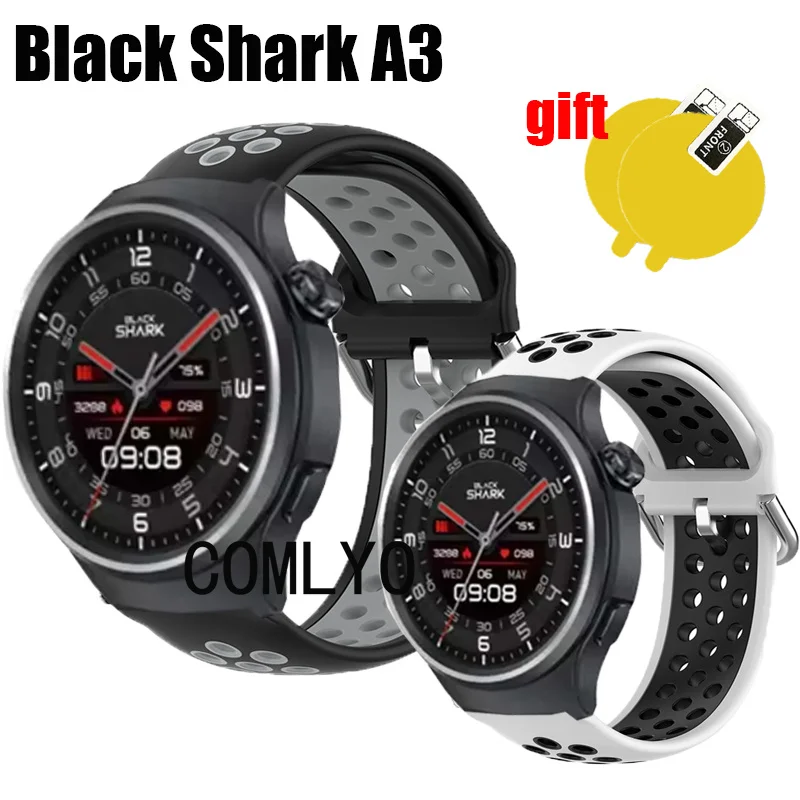 Ремешок для умных часов Black Shark A3 силиконовый дышащий спортивный ремень женская и