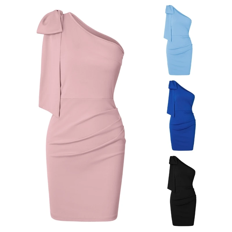 

Women Summer Dress Solid Color Sleeveless Bodycon Sexy Bandage Wearing Mini Short Outfits for Cocktail Parties Daily DropShip