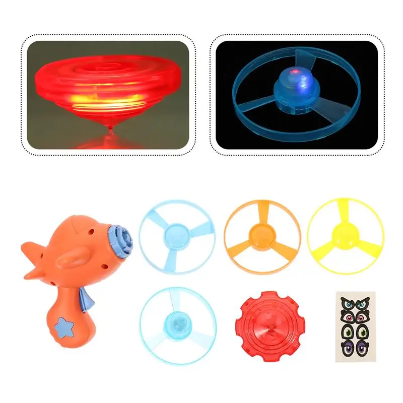 

1 Set of Cartoon Flying Disc Toy for Children Plastic Shooting Flying Saucer Toy Children Plaything