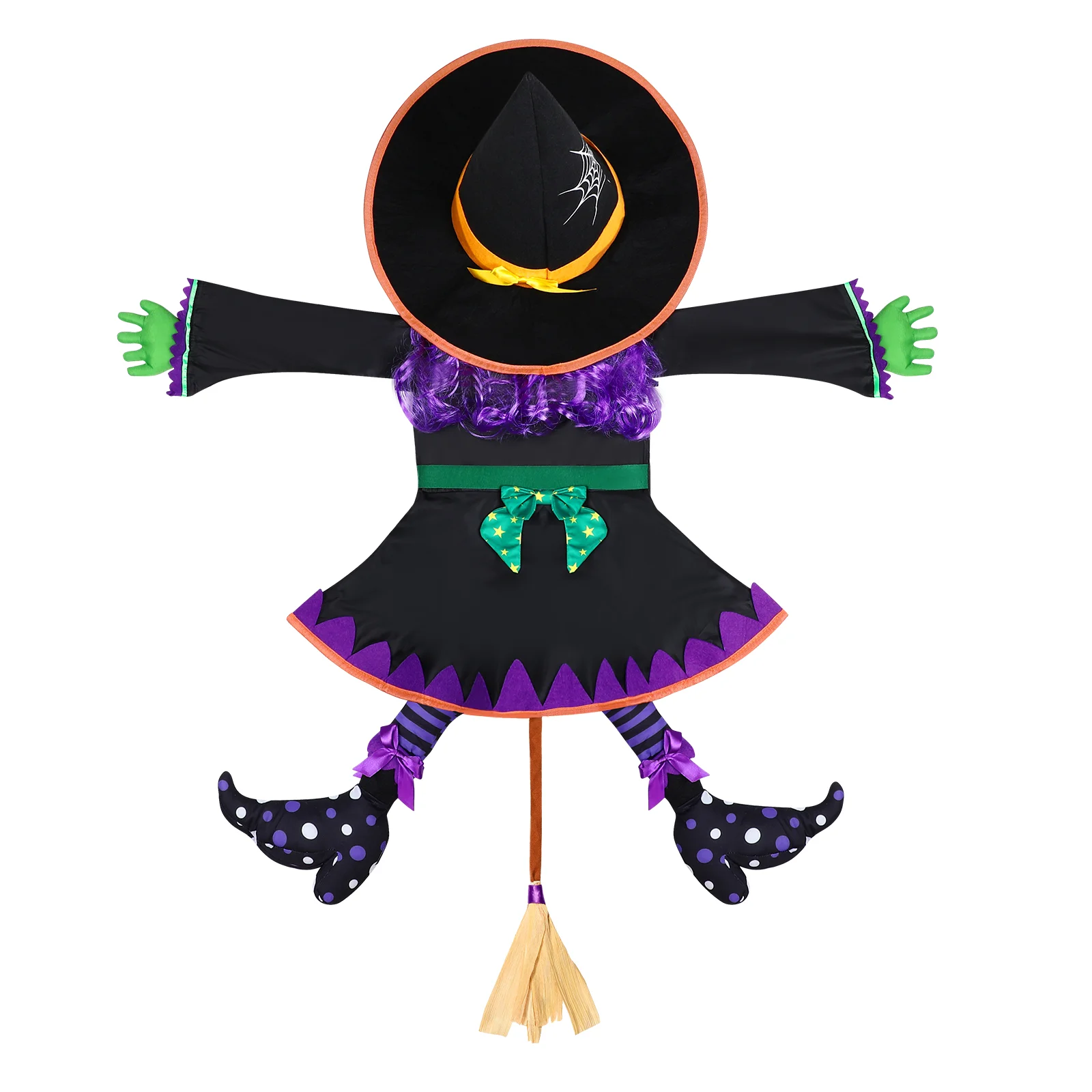 

Witch Decorations Decor Crashing Decoration Outdoor Tree Into Hanging Witches Door Crashed Props Garden Porch Flying Cute
