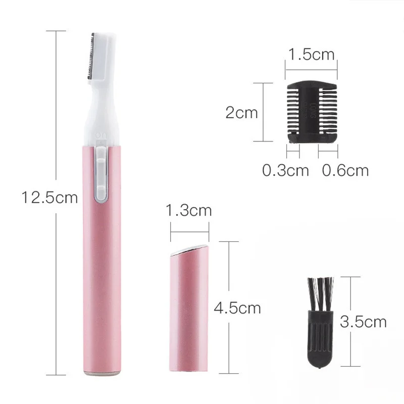 Russian: Электрический триммер для бровей Hair Remover, эпилятор, машинка для бритья и стрижки волос для мужчин и женщин, леди-бритва, мини-бритва.