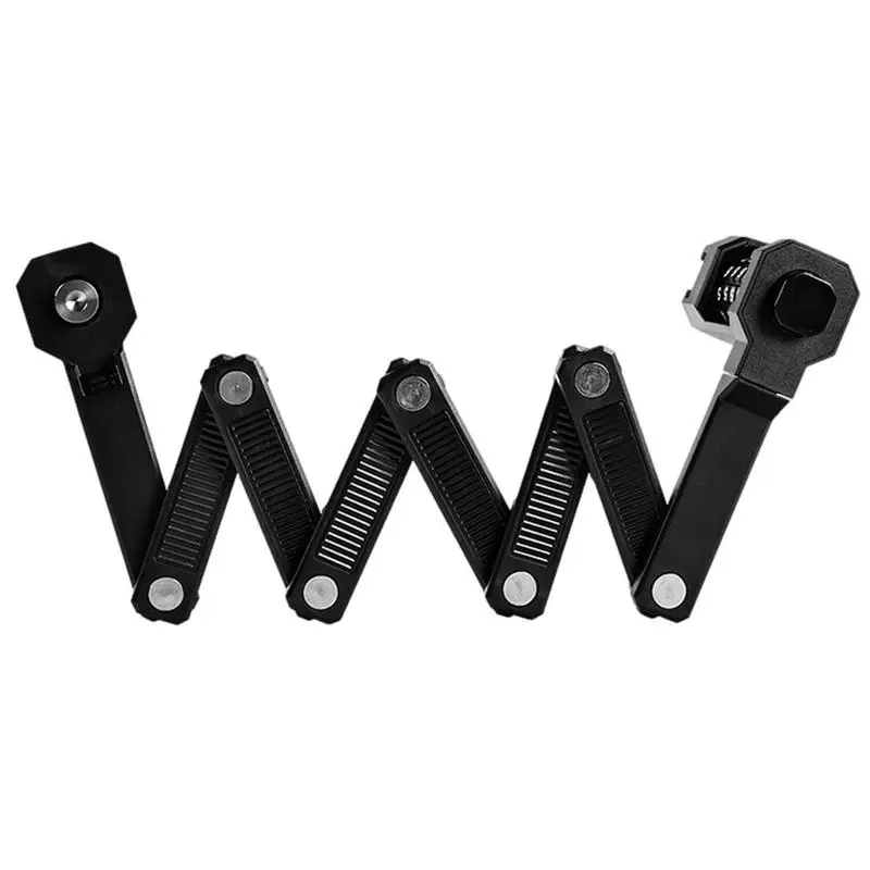 

Bicycle Lock Anti Theft MTB Foldable Locks Heavy Duty Security Combination Lock Compact For Scooter Road Bike Mountain Bike