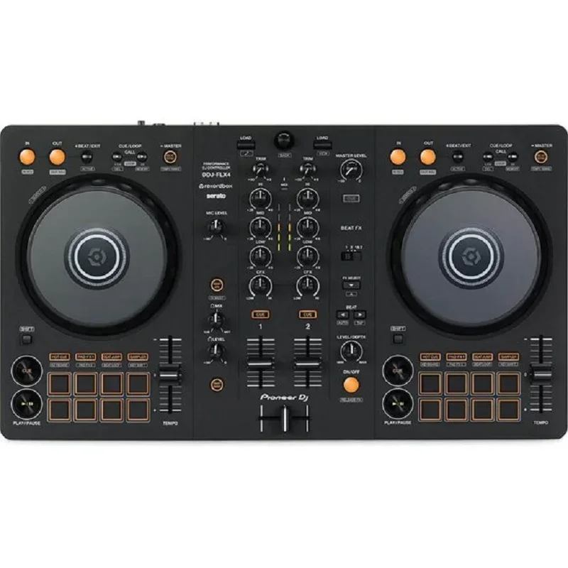 (НОВАЯ СКИДКА) Pioneer DJ DDJ-FLX4 2-дековый Rekordbox и DJ-контроллер Serato — графит 19 заказов