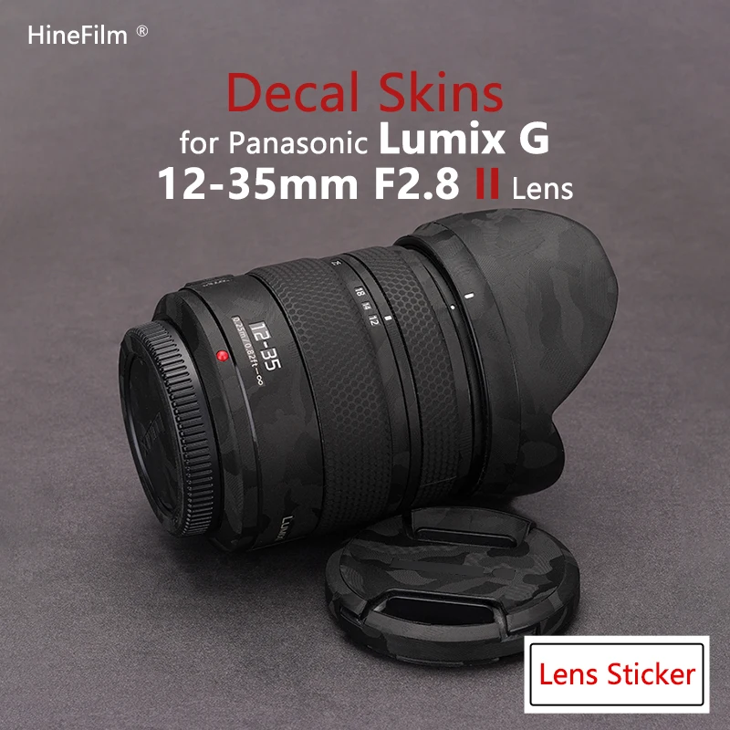 

LUMIX 12-35F2.8 II Decal Skin for Panasonic Lumix G X Vario 12-35mm f/2.8 II ASPH POWER OIS Lens Protector Cover Film Sticker