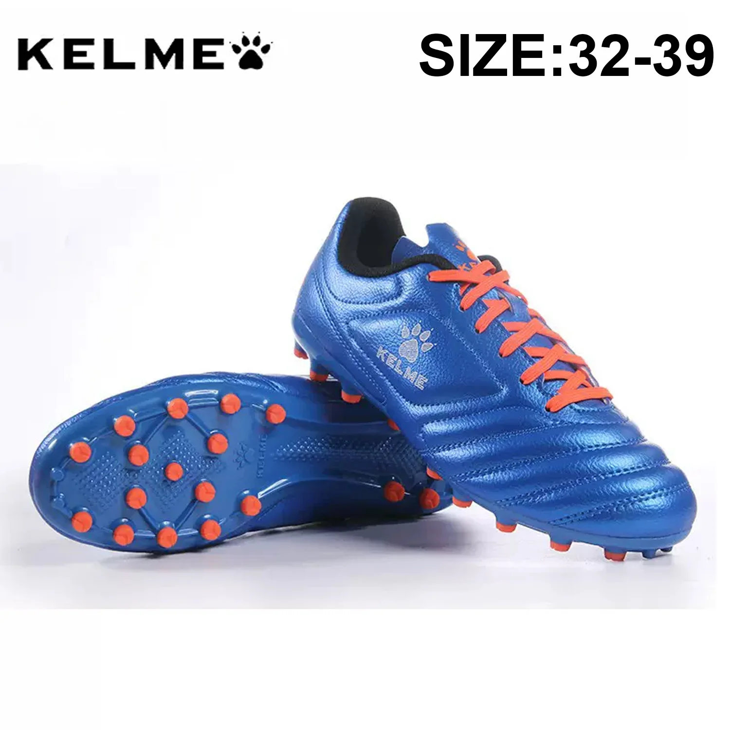 KELME Professional Kids Soccer Shoes Ag Football Boots Anti Slip Outdoor Grass Football Training Shoes Futsal Boot 68833126