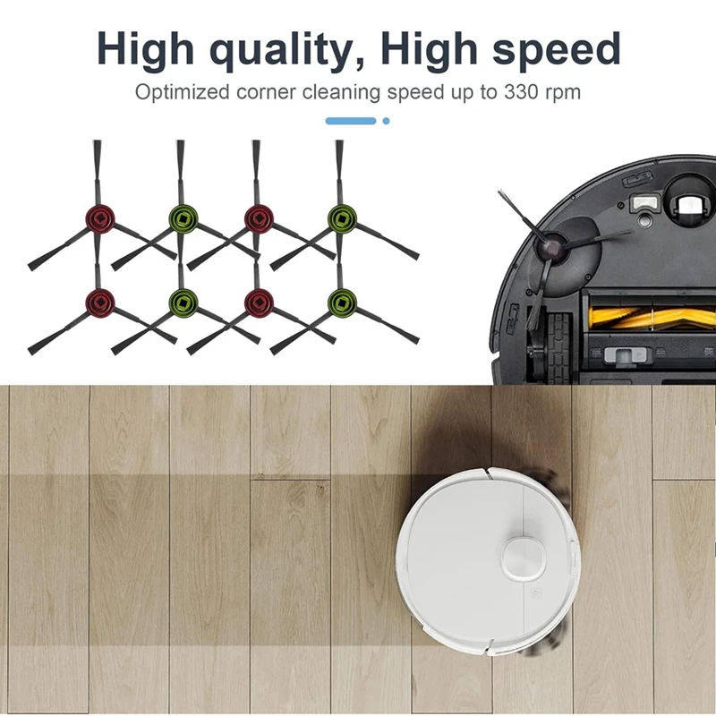 Боковые Щетки Для Ecovacs Deebot T8/T9/N8/X1 Omni/X1 Turbo/T10 Omni/T10 Turbo/T20 Omni/T9 +/N8 Pro/N8 Plus
