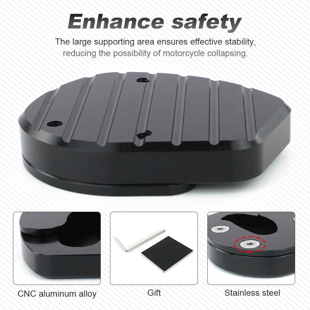 Для Kawasaki Ninja ZX-14 ZX 14 2008-2011 ZX-14R ZX14R 2012-2024 боковая подставка для мотоцикла увеличенная