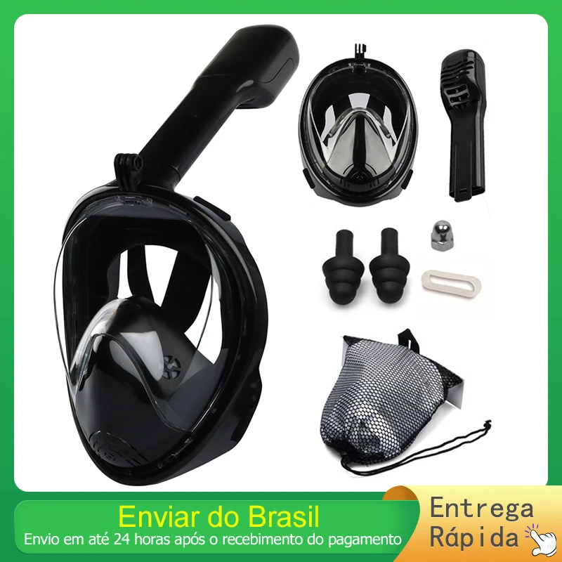 

Máscara De Mergulho Subaquática Anti-nevoeiro Máscara De Mergulho Máscara Respiratória Equipamento De Natação