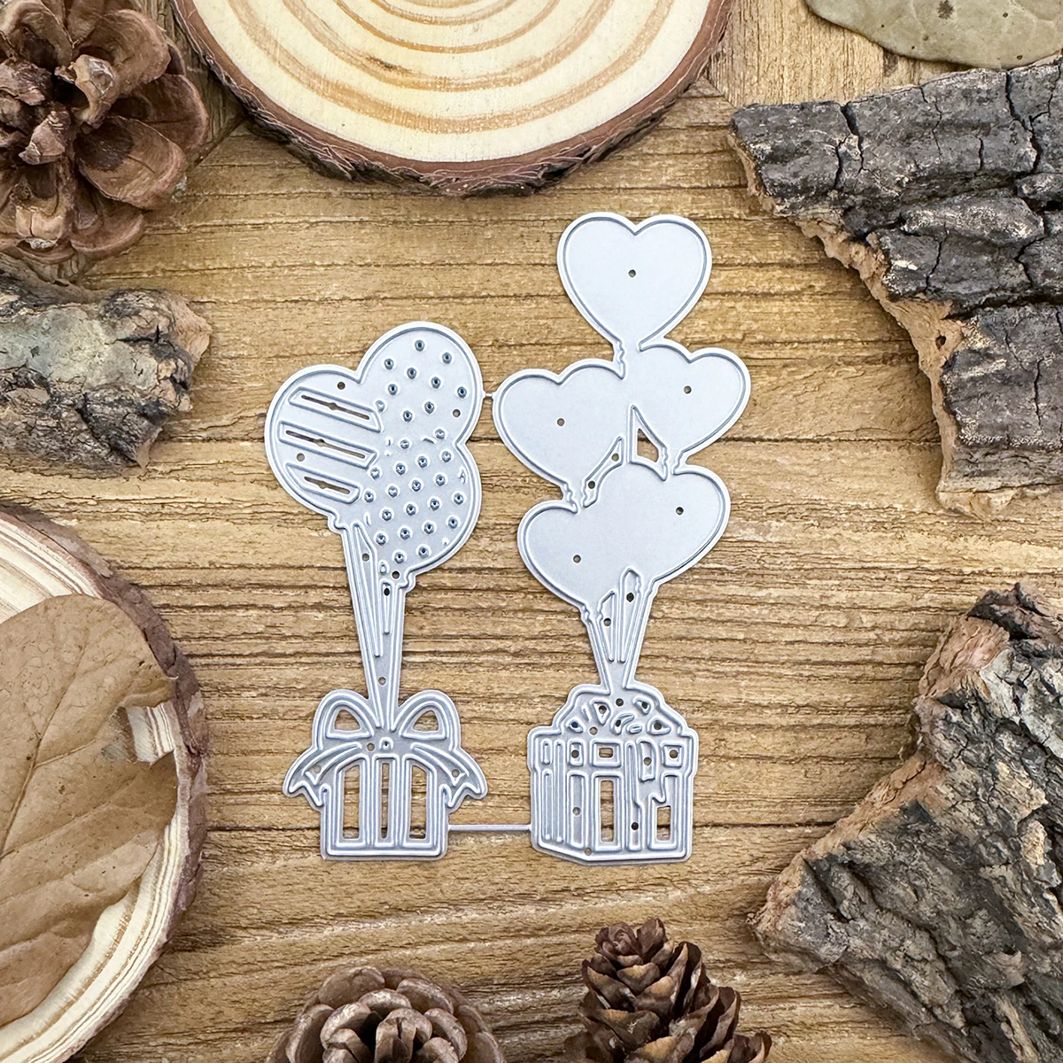 Оригинальные милые воздушные шары ветки с подарками металлические штампы для