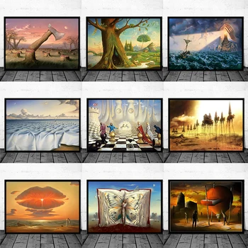 Vladimir Kush Exhibition Series Surrealism Abstract Landscape Poster and Print Canvas Painting Wall Art Pictures Home Decor Gift