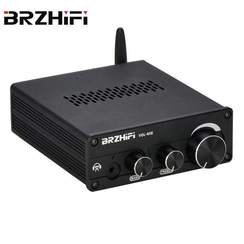 

BRZHIFI Mini 65E Vacuum Tube Preamplifier Hifi Bluetooth-compatible 5.0 Stereo Preamp With Tone Adjustment For Sound Amplifier