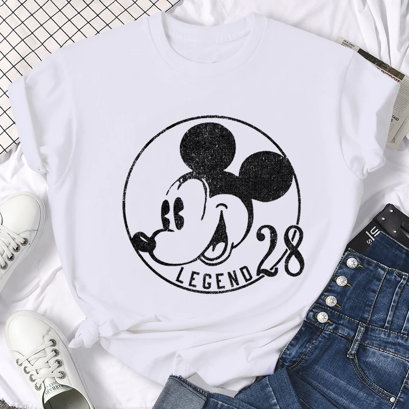 

Male Female Summer Casual T-shirt Graphic Top Tees Kawaii Disney Mickey Minnie Couple T Shirt Men Women Unisex Funny Cute Tshirt