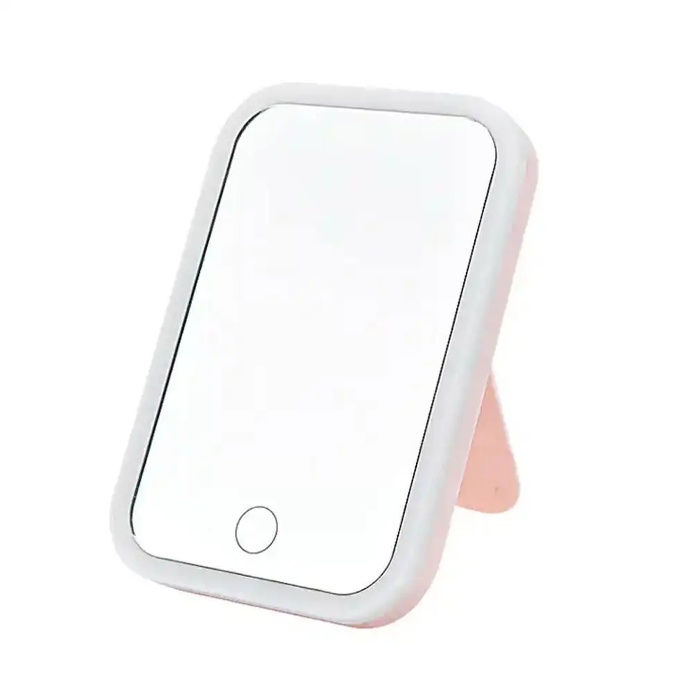 

3Mode Light Make Up Mirror USB Rechargeable Portable Compact Vanity LED Dimming Mirror With Makeup Screen Mirror