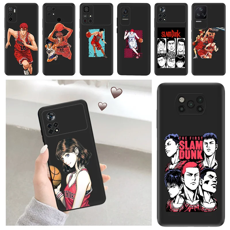 Чехол для телефона Xiaomi POCO X5 M3 M4 M5S C40 C50 C51 F3 F4 F5 X4 X3 F1 14 Pro Slam Dunk мультяшный Redmi A3X
