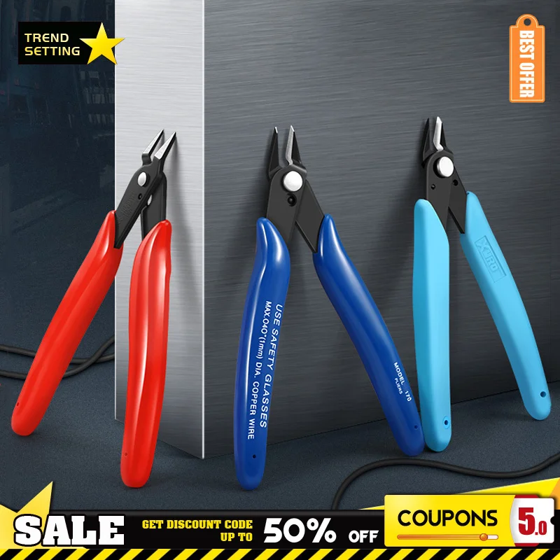 Цветные многофункциональные плоскогубцы для электрических проводов резак