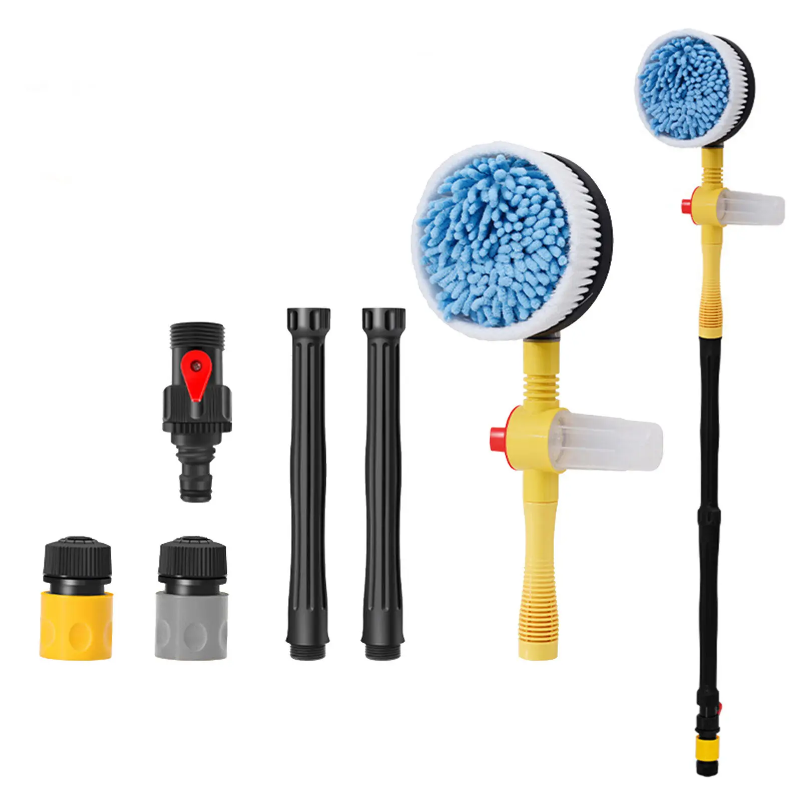Chenille Microfiber Car Wash Mop Telescoping Brush Soap Cleaning Automatic Foaming Car Wash Brush Set Auto Cleaning Set