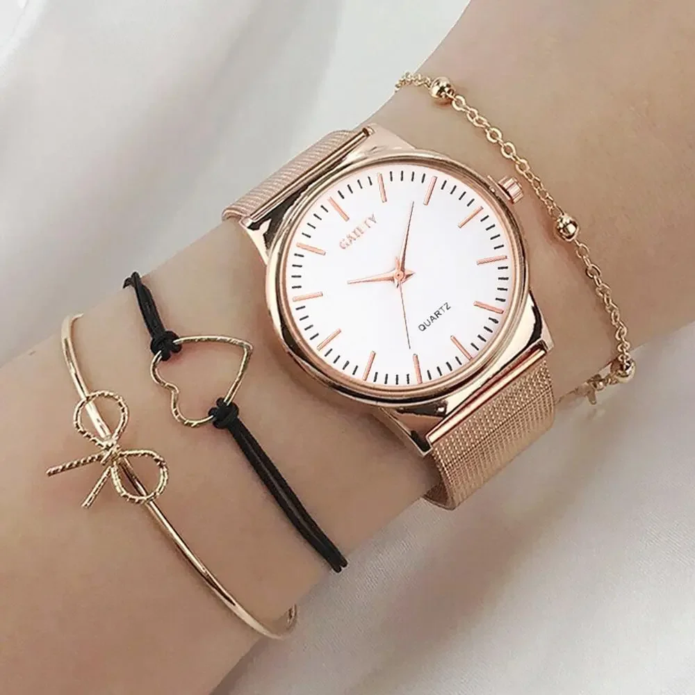 Women Watches Luxury Wrist watch relogio feminino Clock for Women Steel Lady Rose Gold Quartz Ladies Watch New