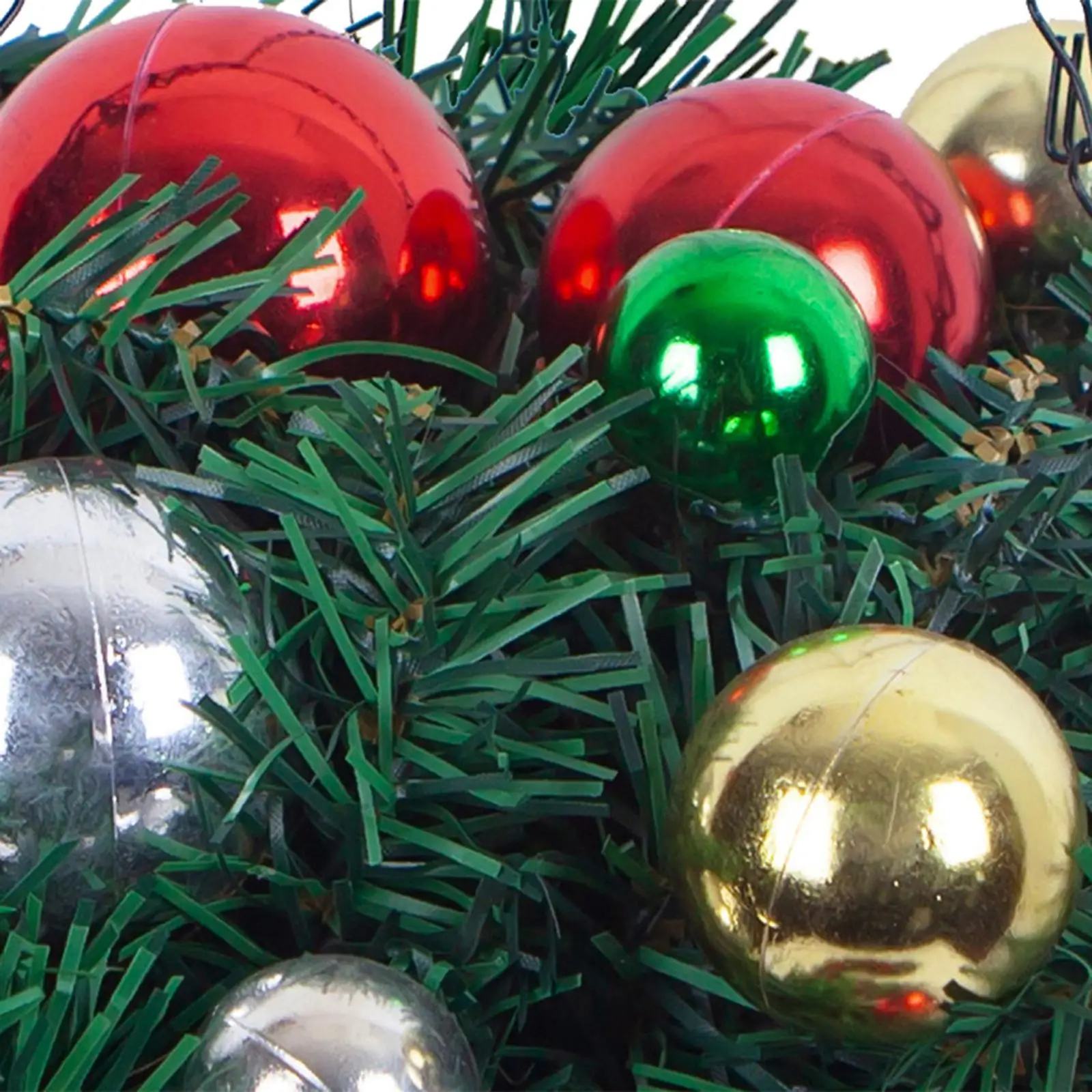 Рождественская подвесная корзина-венок Искусственная гирлянда Рождественский