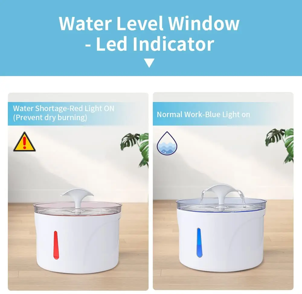 Поилка-фонтан для кошек 2 5 л с LED-подсветодиодный кой USB фонтан поилка автопоилка