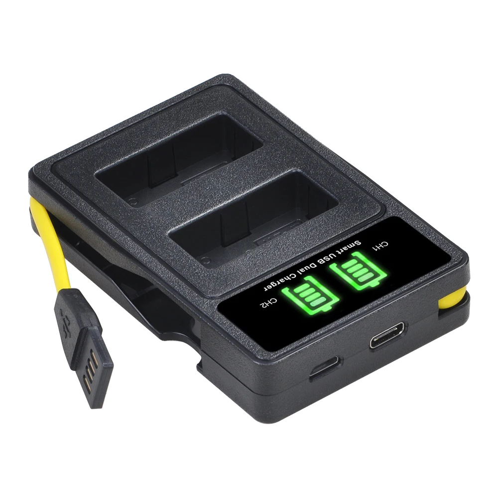 DuraPro 1180 мАч LP-E17 LP E17 батарея + светодиодный USB зарядное устройство с портом типа C