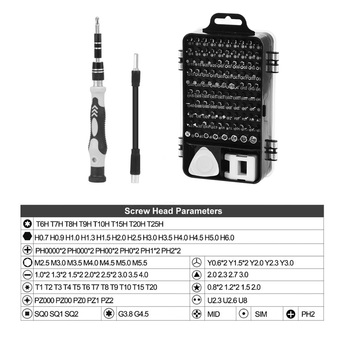 115 in 1 Screwdrivers Set Magnetic Torx Hex Bit Screw Driver Phone/Computer Repair Hand Tools Multitools Kit by PROSTORMER |