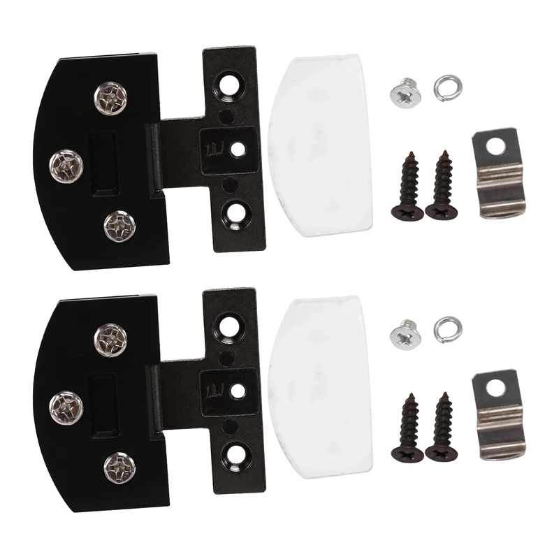 

2Pcs Glass Hinge Wine Cabinet Door Showcase Hinge Frameless Tempered Glass Clip Pet Cabinet Door Clip Loose Leaf