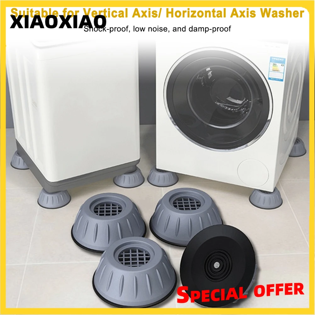 

Anti Vibration Pads Universal Vibration Damper Shock Absorber Anti-slip Noise-reducing Foot Mat for Washing Machines Bathroom