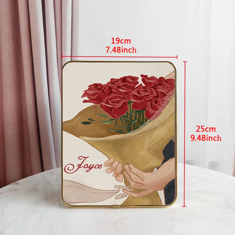 Персонализированный постер с букетом роз